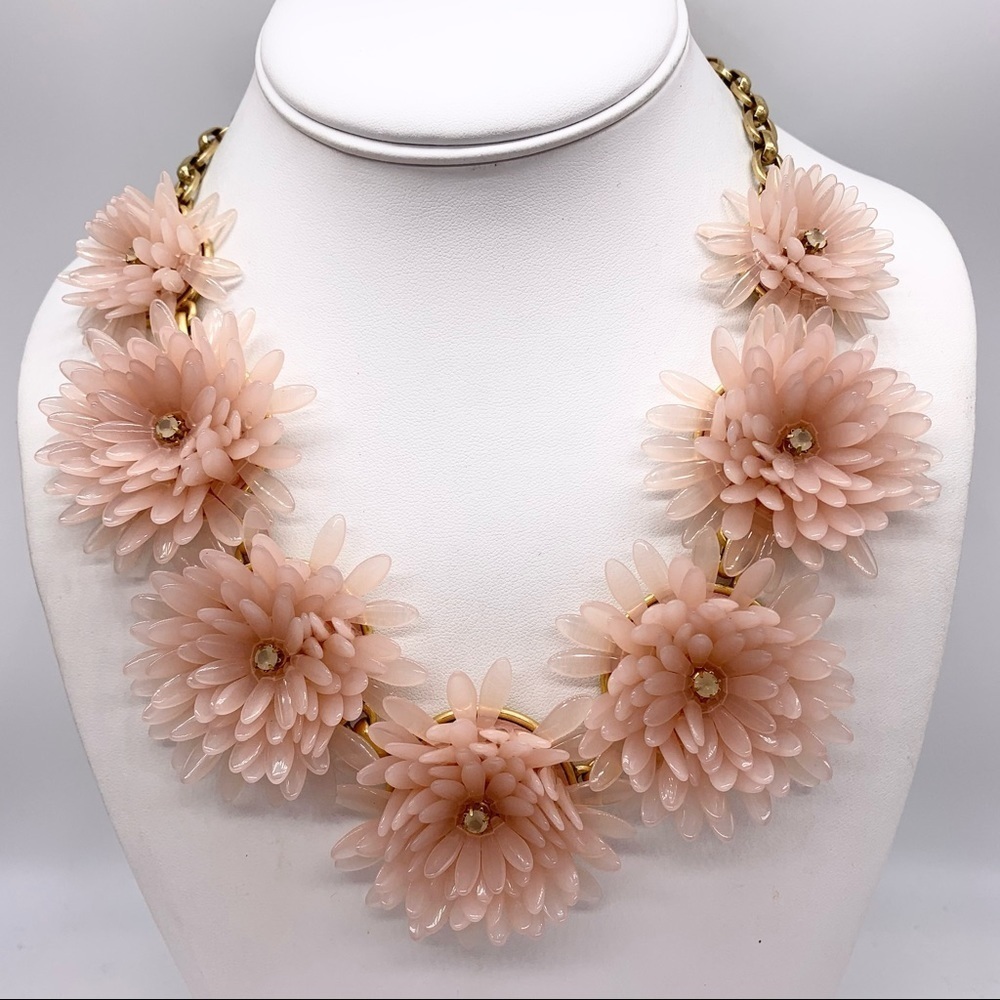 J. Crew Blush Pink Flower Necklace